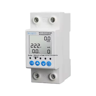 Smart WiFi automatic circuit breaker with energy metering and leakage protection | 2P | 63A | TUYA / Smart Life | DIN rail mounting Smart WiFi automatic circuit breaker with energy metering and leakage protection | 2P | 63A | TUYA / Smart Life | DIN rail mounting