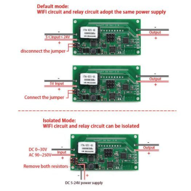 Inteligentny przekaźnik niskonapięciowy | 10A | 240W | 5-24VDC | 50x20x20mm | Wi-Fi | SONOFF | SV