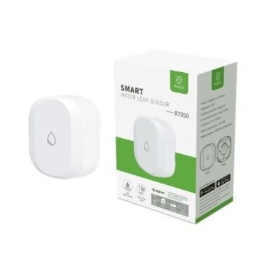 Viedais bezvadu ūdens noplūdes sensors | IP67 | balts | ZigBee 3.0 | TUYA | Smart Life | WOOX | R7050 Viedais bezvadu ūdens noplūdes sensors | IP67 | balts | ZigBee 3.0 | TUYA | Smart Life | WOOX | R7050