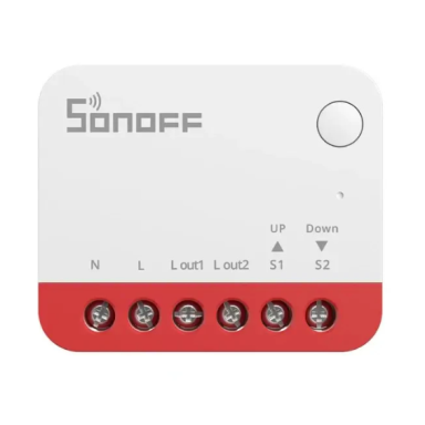 Gudrais žalūziju/roletu slēdzis | 1A | vadāms ar WiFi 2.4GHz | IP20 | Sonoff MiniZBRBS