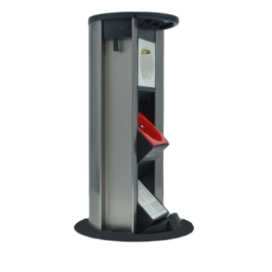Pop-up socket box | for furniture installation | 6 modules | 280x100mm | gold Pop-up socket box | for furniture installation | 6 modules | 280x100mm | gold