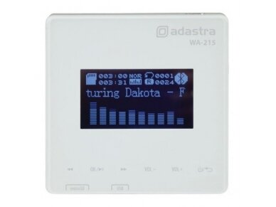 Lubinės garso kolonėlės su sieniniu stiprintuvu ir grotuvu | Bluetooth | 2x15W | 2x165mm | balta | Adastra | WA-215-SET 3 Lubinės garso kolonėlės su sieniniu stiprintuvu ir grotuvu | Bluetooth | 2x15W | 2x165mm | balta | Adastra | WA-215-SET 3