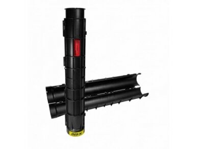 Išardomas apsauginis kabelių vamzdis | D110mm | 450N | 1,2m | juodas | Evopipes | EVOCAB SPLIT | 2054611001203P08003
