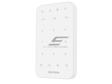 Išmani | belaidė klaviatūra | apsaugos sistemų valdymui | balta | Hikvision DS-PK1-E-WE AX PRO 1