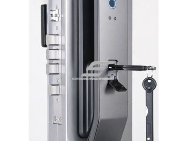 Išmani durų spyna 6-in-1 | 3D veido atpažinimas | pirštų antspaudas | IC kortelė | PIN | kamera ir interkomas | Wi-Fi Tuya | 6068/7068 | 428×73×35 mm | sidabrinė | ES-XF14S 2 Išmani durų spyna 6-in-1 | 3D veido atpažinimas | pirštų antspaudas | IC kortelė | PIN | kamera ir interkomas | Wi-Fi Tuya | 6068/7068 | 428×73×35 mm | sidabrinė | ES-XF14S 2
