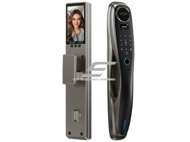 Išmani durų spyna su veido ir delno atpažinimu | pirštų antspaudų | IC kortelių skaitytuvu | 420x74x31mm | pilka | TUYA | Wi-Fi Išmani durų spyna su veido ir delno atpažinimu | pirštų antspaudų | IC kortelių skaitytuvu | 420x74x31mm | pilka | TUYA | Wi-Fi