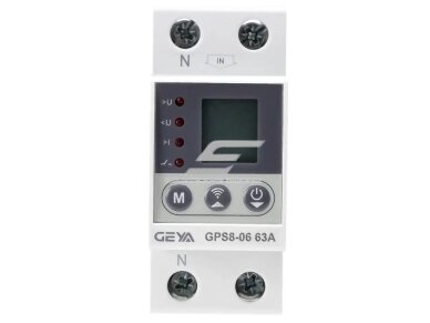Modulinė | išmani | skaitmeninė įtampos ir srovės kontrolės relė | 1-32A | 230V | DIN | IP40 | Wi-Fi | Tuya