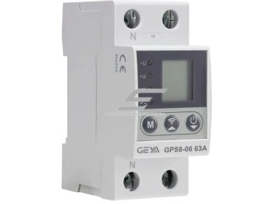 Modulinė | išmani | skaitmeninė įtampos ir srovės kontrolės relė | 1-32A | 230V | DIN | IP40 | Wi-Fi | Tuya 1