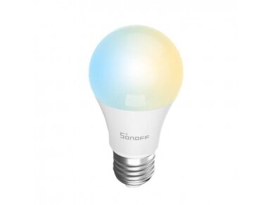 Išmani LED RGBCW lemputė | E27 | 9W | 230V | 2700K-6500K | 806lm | Wi-Fi | SONOFF | B02-BL-A60 | 6920075777161 1