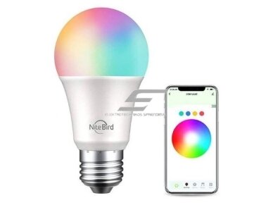 Išmani LED lemputė | E27 | 8W | 110-230VAC | 2700-6500K | 800lm | RGBW | 2vnt. | Wi-Fi | GOSUND | WB4x2 1 Išmani LED lemputė | E27 | 8W | 110-230VAC | 2700-6500K | 800lm | RGBW | 2vnt. | Wi-Fi | GOSUND | WB4x2 1