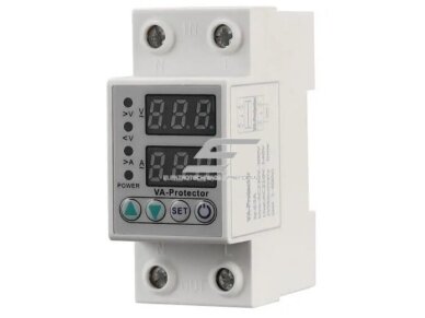 Modulinė | skaitmeninė įtampos ir srovės kontrolės relė | 63A | 230V | DIN 1 Modulinė | skaitmeninė įtampos ir srovės kontrolės relė | 63A | 230V | DIN 1