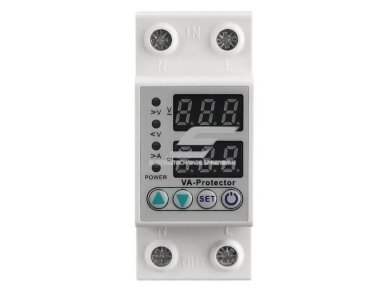 Modulinė | skaitmeninė įtampos ir srovės kontrolės relė | 63A | 230V | DIN