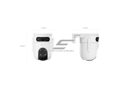 Išmani vaizdo stebėjimo dviejų objektyvų IP kamera | 5MP+5MP | IP65 | Wi-Fi | CS-H9C | EZVIZ 4 Išmani vaizdo stebėjimo dviejų objektyvų IP kamera | 5MP+5MP | IP65 | Wi-Fi | CS-H9C | EZVIZ 4
