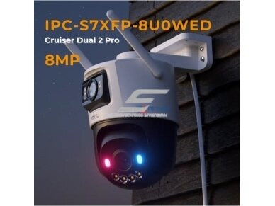 Išmani | vaizdo stebėjimo dviejų objektyvų IP kamera 8MP | PT | IP66 | Wi-Fi | IPC-S7XFP-8U0WED IMOU 2 Išmani | vaizdo stebėjimo dviejų objektyvų IP kamera 8MP | PT | IP66 | Wi-Fi | IPC-S7XFP-8U0WED IMOU 2