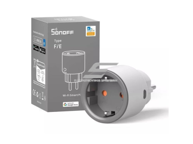 Išmani Wi-Fi rozetė | kištukinis lizdas | 4000W | 16A | 230V | su elektros energijos apsakaita | IP44 | baltas/pilkas | SONOFF | S60-TPF | 6920075740455