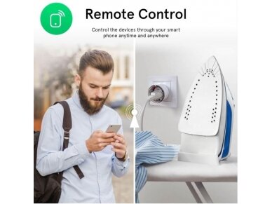Išmani Wi-Fi rozetė | kištukinis lizdas | 1cSchuko | 3450W | 15A | su elektros energijos apskaita | IP20 | baltas | NOUS-A1 | 5907772033210 3 Išmani Wi-Fi rozetė | kištukinis lizdas | 1cSchuko | 3450W | 15A | su elektros energijos apskaita | IP20 | baltas | NOUS-A1 | 5907772033210 3