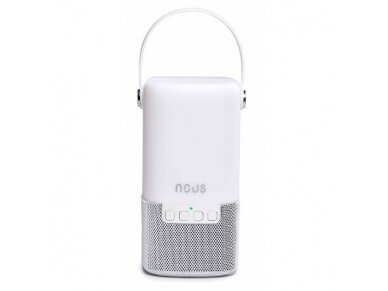 Nešiojama Bluetooth kolonėlė su LED šviestuvu | IPX4 | balta | NOUS-H2 | 4658947365285
