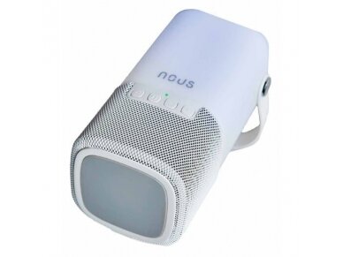 Nešiojama Bluetooth kolonėlė su LED šviestuvu | IPX4 | balta | NOUS-H2 | 4658947365285 3 Nešiojama Bluetooth kolonėlė su LED šviestuvu | IPX4 | balta | NOUS-H2 | 4658947365285 3