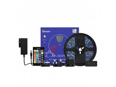 Hermetiška | išmani LED juosta | 12VDC | 24W | 300lm/m | 30LED/m | RGB | su 1,5m kabeliu | IP65 | 5m | Wi-Fi | SONOFF | L2-5M | 6920075776706 Hermetiška | išmani LED juosta | 12VDC | 24W | 300lm/m | 30LED/m | RGB | su 1,5m kabeliu | IP65 | 5m | Wi-Fi | SONOFF | L2-5M | 6920075776706