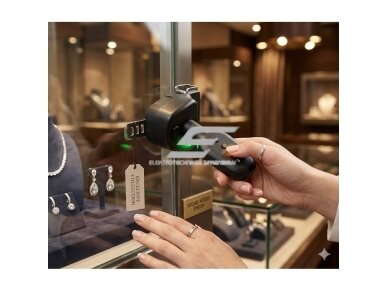 Elektroninis raktas vitrinos spynai | APP ir Cloud valdymas | Bluetooth | juodas | KENRONE  3