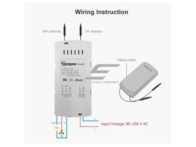 Išmanus | nuotolinis ventiliatoriaus greičio reguliatorius + šviestuvo jungiklis | 2/3A | 100-240V | Wi-Fi | SONOFF | iFan04-H | 6920075776751 3 Išmanus | nuotolinis ventiliatoriaus greičio reguliatorius + šviestuvo jungiklis | 2/3A | 100-240V | Wi-Fi | SONOFF | iFan04-H | 6920075776751 3