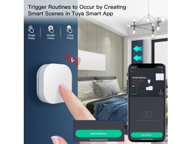 Išmanus | belaidis jungiklis | mygtukas | baltas | IP55 | ZigBee | Smart Life | TUYA | MOES | ZT-SY-SR-MS 6 Išmanus | belaidis jungiklis | mygtukas | baltas | IP55 | ZigBee | Smart Life | TUYA | MOES | ZT-SY-SR-MS 6