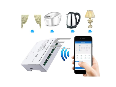Išmanus | nuotolinis Wi-Fi | RF modulis | valdiklis | 4 kanalų | 2200W | 10A | 85-250VAC | TUYA 2 Išmanus | nuotolinis Wi-Fi | RF modulis | valdiklis | 4 kanalų | 2200W | 10A | 85-250VAC | TUYA 2