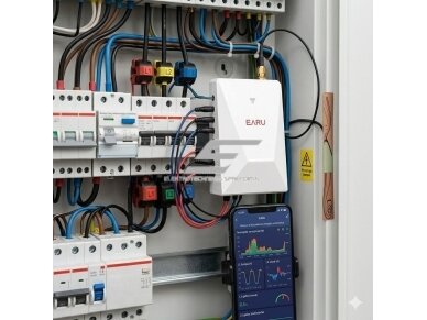 Išmanus 3 fazių elektros energijos analizatorius | 19 kanalų | WiFi + mobilus valdymas | 200A (CT) | dvikryptis kWh 3 Išmanus 3 fazių elektros energijos analizatorius | 19 kanalų | WiFi + mobilus valdymas | 200A (CT) | dvikryptis kWh 3