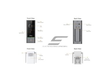 Išmanus | belaidis durų skambutis su kamera 5MP | IP65 | Wi-Fi | DB60-kit IMOU 1