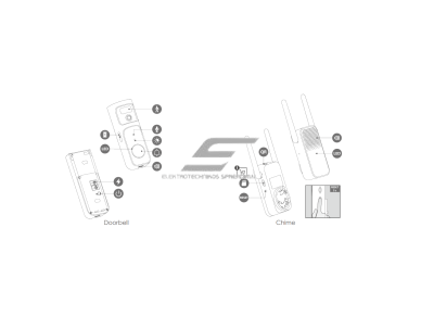Išmanus | belaidis durų skambutis su kamera 4MP | Wi-Fi | DB-3EP-4M0W/DS3 IMOU 2