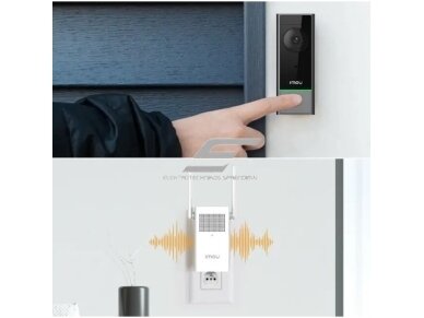 Išmanus | belaidis durų skambutis su kamera 5MP | IP65 | Wi-Fi | DB60-kit IMOU 2 Išmanus | belaidis durų skambutis su kamera 5MP | IP65 | Wi-Fi | DB60-kit IMOU 2