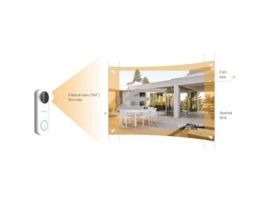 Išmanus | belaidis durų skambutis su kamera 5MP | IP65 | Wi-Fi | DB61i-W-D4P IMOU 6