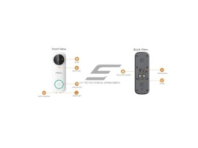 Išmanus | belaidis durų skambutis su kamera 5MP | IP65 | Wi-Fi | DB61i-W-D4P IMOU 3 Išmanus | belaidis durų skambutis su kamera 5MP | IP65 | Wi-Fi | DB61i-W-D4P IMOU 3