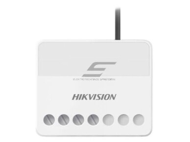 Išmanus | belaidis dvipusio ryšio relinis modulis | valdymo sistema | 100-240VAC | Hikvision DS-PM1-O1H-WE AX PRO Išmanus | belaidis dvipusio ryšio relinis modulis | valdymo sistema | 100-240VAC | Hikvision DS-PM1-O1H-WE AX PRO