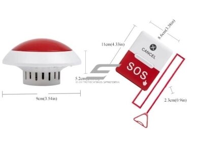 Išmanus | belaidis | pagalbos iškvietimo sistema SOS | neįgaliems | mygtukas ir signalinis imtuvas | 433.92MHz | raudonas | IP55 3 Išmanus | belaidis | pagalbos iškvietimo sistema SOS | neįgaliems | mygtukas ir signalinis imtuvas | 433.92MHz | raudonas | IP55 3