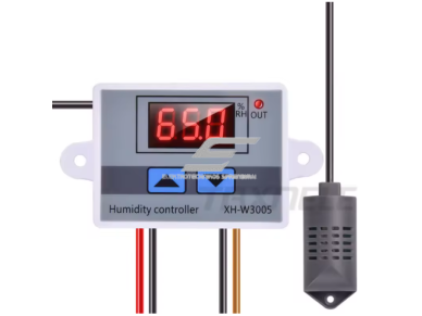Skaitmeninis drėgmės ir temperatūros valdiklis | 220V | 1500W | 10A | 0–99% RH | LED ekranas | Taxnele 1