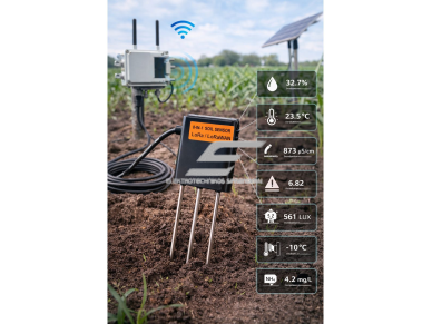 8in1 dirvožemio jutiklis su LoRa / LoRaWAN | dirvožemio parametrų stebėjimui realiu laiku | drėgmė | temperatūra | EC | druskingumas | pH | RS485 | IP68 2 8in1 dirvožemio jutiklis su LoRa / LoRaWAN | dirvožemio parametrų stebėjimui realiu laiku | drėgmė | temperatūra | EC | druskingumas | pH | RS485 | IP68 2