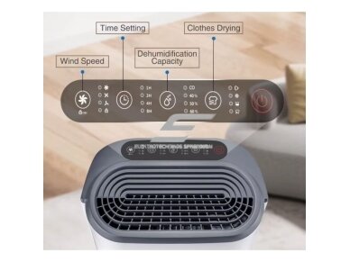 Buitinis oro sausintuvas | valytuvas | drėgmės surinkėjas | 245W | 230V | 22l/24h | 155m³/h | 548x360x242mm | baltas 3 Buitinis oro sausintuvas | valytuvas | drėgmės surinkėjas | 245W | 230V | 22l/24h | 155m³/h | 548x360x242mm | baltas 3