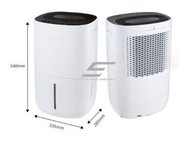Išmanus buitinis oro sausintuvas | valytuvas | drėgmės surinkėjas su jonizatoriumi | 215W | 230V | 16l/24h | 140m³/h | 540x335x285mm | baltas | Wi-Fi 3