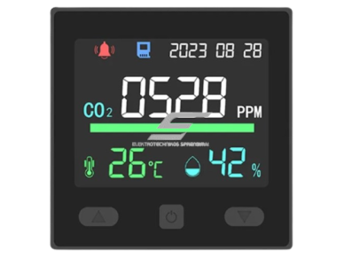 Skaitmeninis | išmanus CO2 | temperatūros | drėgmės | oro kokybės matuoklis | jutiklis | 12VDC | 0-5000PPM | -20...+60°C | 5...95%RH | juodas | potinkinis | RS485 | IoT | Tuya Skaitmeninis | išmanus CO2 | temperatūros | drėgmės | oro kokybės matuoklis | jutiklis | 12VDC | 0-5000PPM | -20...+60°C | 5...95%RH | juodas | potinkinis | RS485 | IoT | Tuya