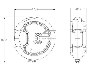 Išmani pakabinama spyna | su NFC programėlės | mechaninio rakto atrakinimu | 87,8x78,5x30,6mm | IP66 5