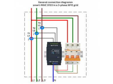 Modulinis | išmanus elektros tinklo 380V analizatorius trifazis | su srovės transformatoriais CT | 100A | DIN | Wi-Fi | smart-MAIC | D103-1 2 Modulinis | išmanus elektros tinklo 380V analizatorius trifazis | su srovės transformatoriais CT | 100A | DIN | Wi-Fi | smart-MAIC | D103-1 2