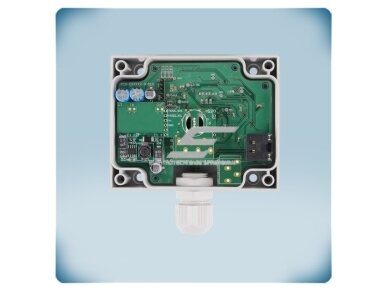 Išmanus kanalinis temperatūros ir drėgmės jutiklis-valdiklis | -30…70°C | 0-100%rH | Modbus RTU | PoM 24VDC | RJ45 | IP54 | Sentera Controls | DCTHM-2 5
