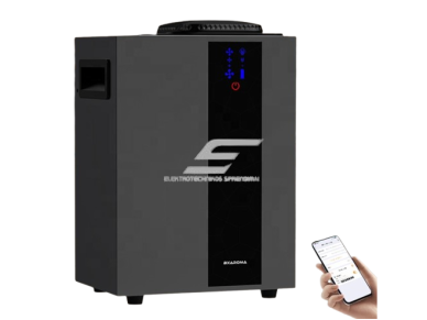 Išmanus aromato difuzorius | 13 W | 800 ml | iki 4000 m³ | 12 V DC | Wi-Fi ir Bluetooth | HVAC jungtis | 285×200×140 mm | juodas | ES-A1000
