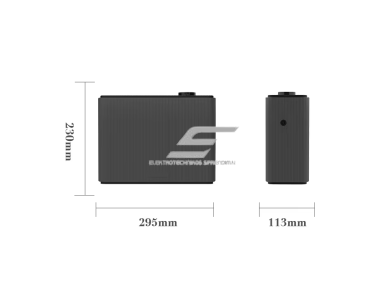 Išmanus aromato difuzorius | 15 W | 1000 ml | 3000–4000 m³ | 12 V DC | Wi-Fi ir Bluetooth | HVAC jungtis | sieninis arba pastatomas | 295×113×230 mm | juodas | ES-OV-10B 2
