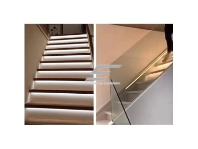Laiptų apšvietimo valdiklis su 2 PIR judesio jutikliais RGB LED juostoms | 12V/24VDC | 36 kanalai 4