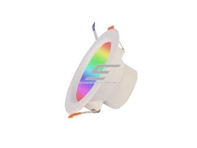 Išmanus WiFi LED įleidžiamas lubinis šviestuvas | RGB+CCT | 7W | Tuya Smart Life | Alexa / Google Home | baltas Išmanus WiFi LED įleidžiamas lubinis šviestuvas | RGB+CCT | 7W | Tuya Smart Life | Alexa / Google Home | baltas