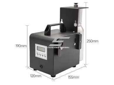 Išmanus pramoninis aromato difuzorius | 14W | 12VDC | 500ml | 1000-2000m³ | 250x120x155mm | juodas | Bluetooth 5