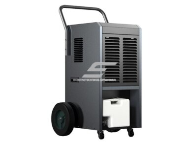 Išmanus pramoninis kompresorinis oro sausintuvas | drėgmės surinkėjas su integruotu siurbliu | 650W | 230V | 58l/24h | 500m³/h | 810x530x420mm | metalinis | juodas | Wi-Fi 1