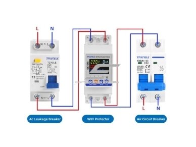 Modulinis | išmanus | skaitmeninis | multifunkcinis elektros energijos skaitiklis | 1F | 0-63A | 0-17kW | 230V | su apsaugos funkcijomis | DIN | Wi-Fi TUYA 3 Modulinis | išmanus | skaitmeninis | multifunkcinis elektros energijos skaitiklis | 1F | 0-63A | 0-17kW | 230V | su apsaugos funkcijomis | DIN | Wi-Fi TUYA 3